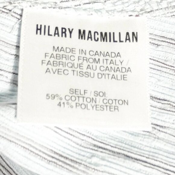 New Hilary MacMillan Seersucker striped Handkerchief halter top size L - Picture 7 of 8